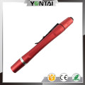 Ningbo yongtai small pocket with pen clip red led flashlight